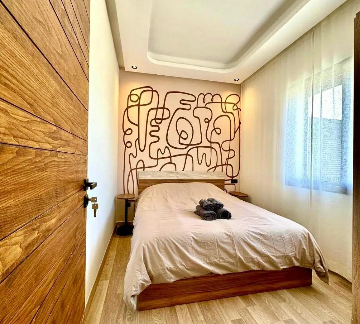 Maarif Picasso Studio & Private Terrace & Parking Casablanca Apartman